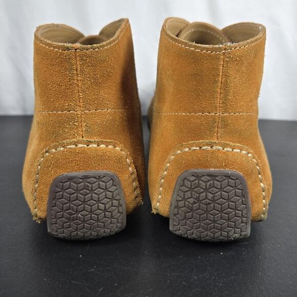 Cole Haan Shoes Mens Size 11 Tan Suede Chukka Moc Toe Driving Lace Up C13104 - Picture 8 of 11